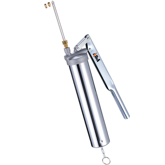 14oz/400g Jiabara Lever Grease Gun with FlexLube™ Multi-Fit Grease Pipe - Straight Version