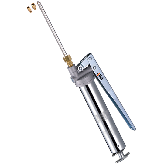 3oz/85g Lever Type Grease Gun with FlexLube™ Multi-Fit Grease Pipe - Straight Version
